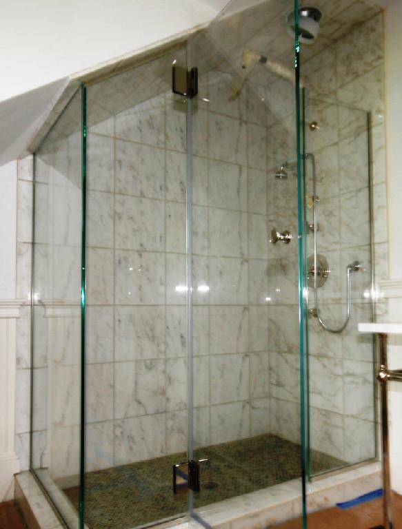 Angled Ceiling Frameless Applications Cold Spring Shower Doors